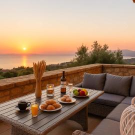 Mani Panoramic Views - Private Sunny Retreat、Levktronのホテル