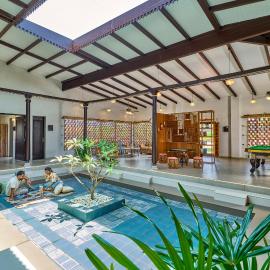 SaffronStays Sarvam - 3bdr wada-inspired pool villa in Igatpuri, hotell i Igatpuri