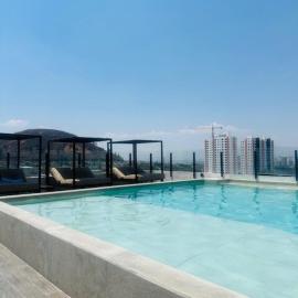 Vista Vibes Modern Apt with Rooftop Pool in GDL