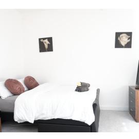 Spacious and Comfy Pad - Perfect for Long Stays & Contractors - Close to Sports Village, Leigh Market, and Mesnes Park - Easy Parking - Speedy Wi-Fi - Free On-Site or Nearby Parking - Private Luxury Garden, hotel in Leigh