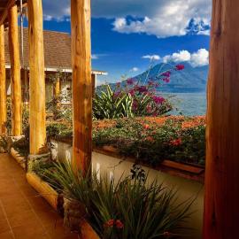 Casa de Los Angeles Lakefront Retreat with Sauna and Volcano Views
