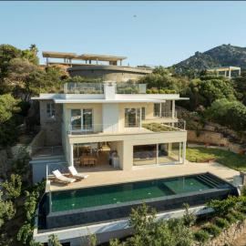 Villa Dea overlooking the harbor of Porto Cervo