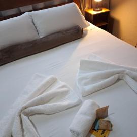 Kitnet Completa perto da Praia e do Centro, Roupas de Cama e Banho
