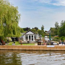 The Willows in the center of the village in Horning