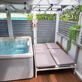 Au coeur du papillon spa privé, hotell i Goyave
