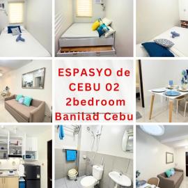 Espasyo de Cebu TWO Bedroom NEAR Oakridge Banilad Cebu City, hotel in Mandaue City