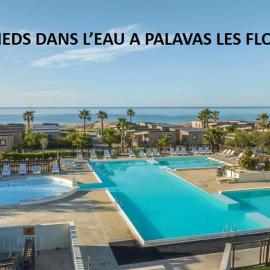 LES PIEDS DANS L'EAU A PALAVAS ! Mer à 50 m ! Espace aquatique ,toboggans, MHome 6 Pers climatisé CAMPING 4 ETOILES, хотел в Палава-ле-Фло