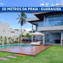 Mansão em Guarajuba com 7 Suítes a 50m da Praia