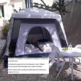 Deux tentes confortables dans un joli jardin idéalement situé, hotel en Sète