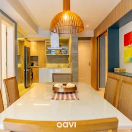 In Mare Bali Flat Premium Santorini by Qavi, hotel in Granja Beira Mar