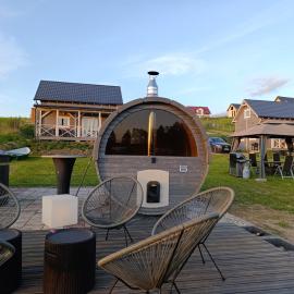 Słoneczne Wzgórze nad Dadajem Domek 1, hotel u gradu Biskupjec