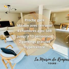 Hypercentre, spacieux, lumineux, la Maison du Rempart – hotel w Tours