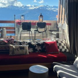 Studio chaleureux, confortable, avec vue sur les Alpes, hotel Anzère-ben