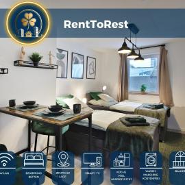 RtR Essen - Für bis zu 2 Personen - Voll ausgestattet - Balkon - Zentral Limbecker Platz - Messe - Uniklinikum - Smart TV - Modern