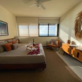 Sunset 2BR Apartment Steps from the Beach with Ocean View