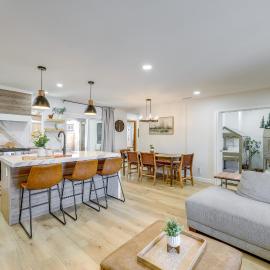 Walk to Big Bear Marina: Modern Home w/ Hot Tub!
