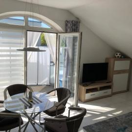 Bright attic apartment near Augsburg