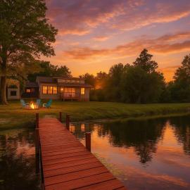 Nature Escape - Pond, Dock, Fire Pit, Trails, hotel a Paris