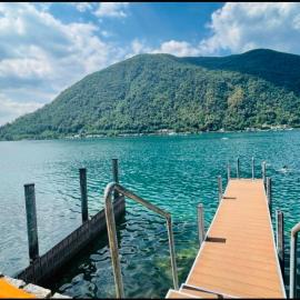Lugano Lakefront - Private Beach & Pool, hotel em Melano