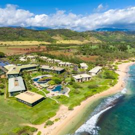 Pool Garden View Lanai, Beachfront 4-Star Resort, King Bed, Lanai, AC, Pool, Restaurant, Gym, Spa, hotel Lihue-ban