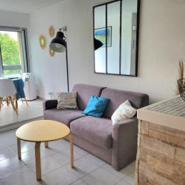 Grand studio cabine 4 personnes Clim Très bien situé, hotel in Cap d'Agde