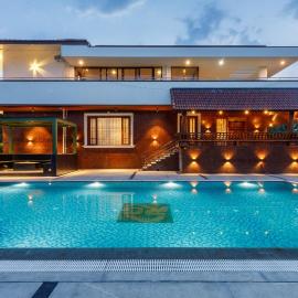 Tranquil Arcadia by StayJadePool 6BHKNelamangla, hotel di Bangalore