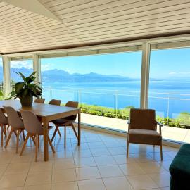 Premium Villa with Jacuzzi & Panoramic Lake View Lavaux, hotel v destinácii Grandvaux