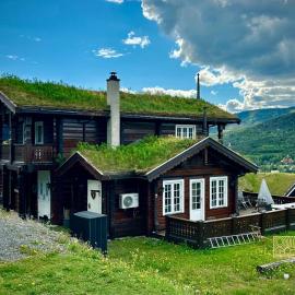 Hafjell में, होटल Stylish log cabin in Hafjell with view & sauna