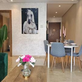 Bright 2BR Apartment in Maarif - Sunny Terrace, Fast WiFi & Private Parking