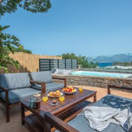 Ammoudara Hill Luxury Apartment with Outdoor Jetted Tub and Heated Pool