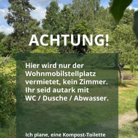Privater Womo-Stellplatz im Wendland, hotel i Lüchow