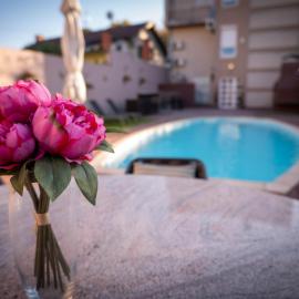 Penthouse Secret Rose with pool, jacuzzi, sauna, private garage, entry with pin 0-24h, hotel in Slavonski Brod