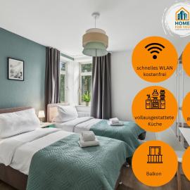 4 Schlafzimmer - 6 Betten, Parkplatz, Balkon, Küche