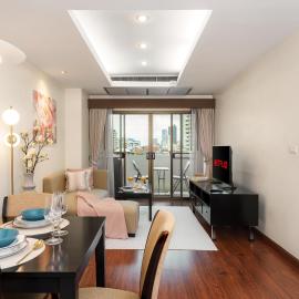 Khlong Toei में, होटल Mystic Haven King Bed Suite with Balcony & City Views