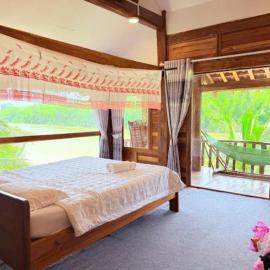 Green Bamboo Lodge Resort、カッティエンのホテル