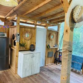 Каравана Синята Маймуна плаж Градина # RV Blue Monkey on the beach, hotel i Chernomorets