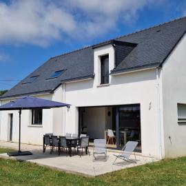 Maison moderne pour 8 pers. à 600m de la plage avec grand jardin - FR-1-639-140