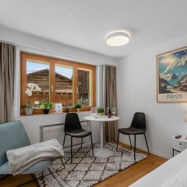 Gemütliche 1 Zimmer Wohnung in Davos Wiesen nähe der Skigebiete Davos, hotel v destinácii Wiesen
