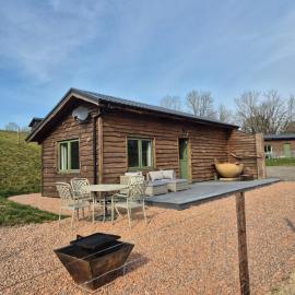 Birch Banc Retreats - Bedw Cabin, Enc outdoor area, hotel in Dolwen Station