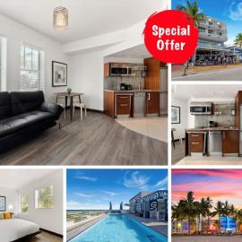 1BR SoBe Gem Rooftop Pool, hotel in Miami Beach