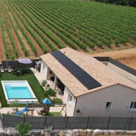 En Ardèche Villa de vacances l'Olympe climatisée avec sa piscine privée et chauffée