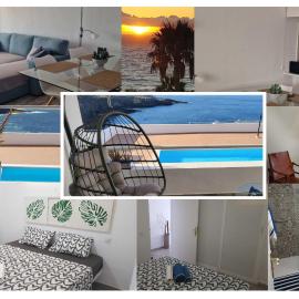 En Primera línea de mar y piscina - Apartamento AZUR - El Ancla - Callao Salvaje - COSTA ADEJE, Hotel in Callao Salvaje