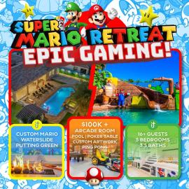ALL INCLUSIVE - SUPER MARIO RETREAT – EPIC GAMING GETAWAY WITH ARCADES, THEMED, hotel v mestu Indio