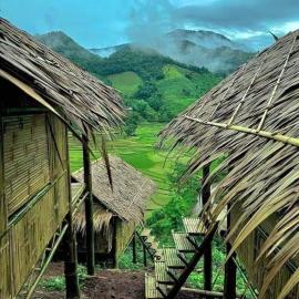 บ้านไม่ไผ่บ้านเวร-BambooHouse Banwen, hotel in Ban Khun Nam Nan