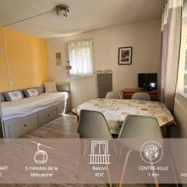 Font-Romeu Studio Cabine RDC avec Balcon ensoleillé & Garage privé, hotel in Font-Romeu-Odeillo-Via
