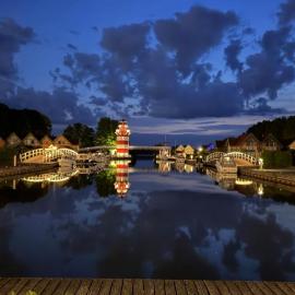 Ferienhaus Leuchtturmblick Hafendorf Rheinsberg, hotell i Rheinsberg