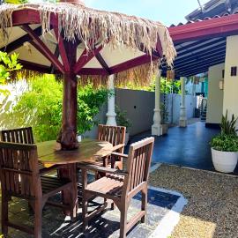 behind ocean villa
