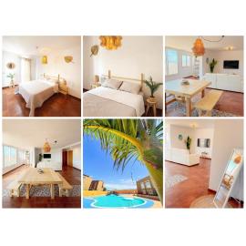 Big Spacious Casa Bamboo Apartment Corralejo Relax, Pool and Parking