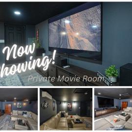 Cozy Movie Room and King Size Bed