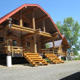 Log Cottage Himawari, hotelli kohteessa Nakafurano